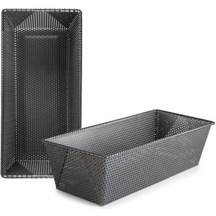 Cakevorm - ibili - 835130 - 30 cm - Anti-aanbakstaal - Geperforeerd zwart