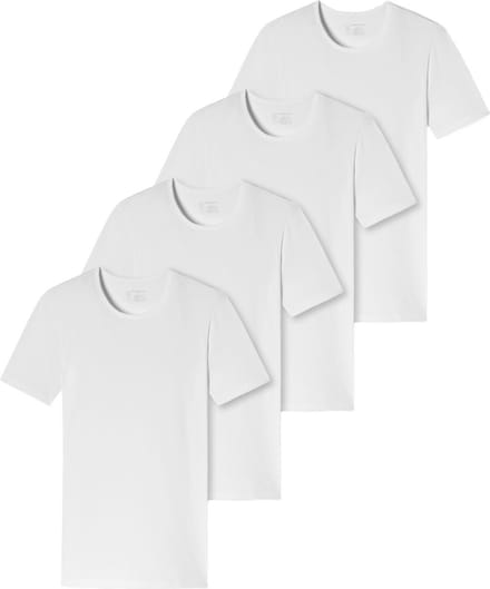 Schiesser Heren t-shirt met ronde hals 4 pack - 95/5 - Cotton