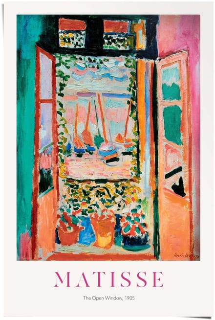 Poster Matisse - window - 91,5 x 61 - Papier - REINDERS