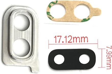 Achtercamera Cover Geschikt voor Samsung Galaxy A40 – Premium – Zilver