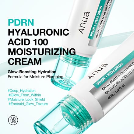 Anua Set de Crème Hydratante Acide Hyaluronique PDRN 60ml*2ea white