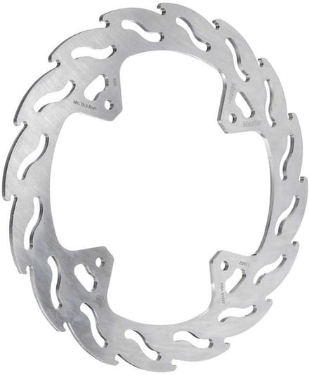 Moto-master Flame Honda 110207 Achterste Remschijf Zilver