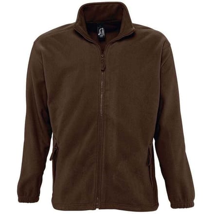 SOLS Volwassen uniseks fleecejack North (Donkere chocolade)