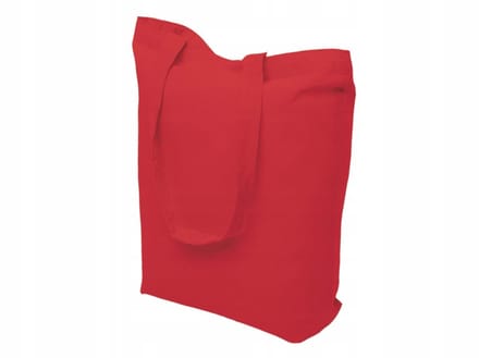 Rode Katoenen Boodschappentas 48x12x42 cm - Duurzaam & Stijlvol