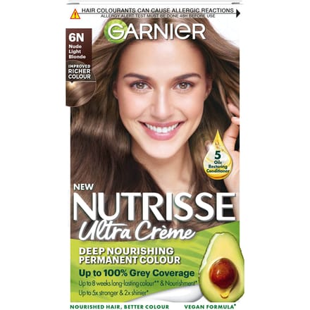 Garnier Nutrisse Permanente Haarverf (Verschillende tinten) - 6N Nude Light Brown