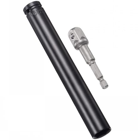 Dailygoods - 1/2" Slangenset met 19mm Diepe Slagdop en Adapter