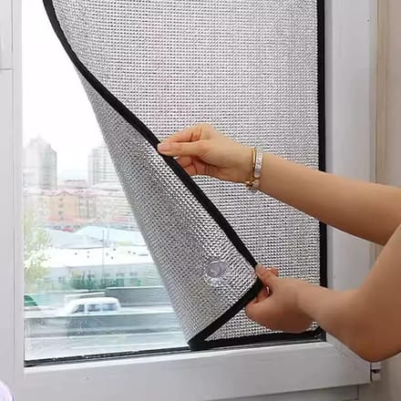 Hitte Reflecterend Raampaneel - 8 mm Dik Isolatie - Met Zuignappen - 45x70 cm - Zonwering & Privacy
