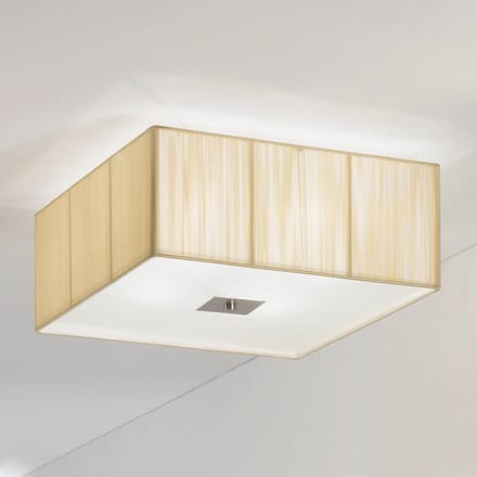 ORION Stoffen plafondlamp Benjamin, vierkant