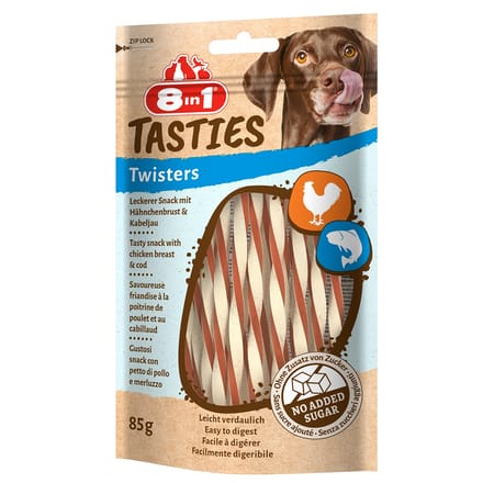 8in1 Tasties Twisters kip - 85 g