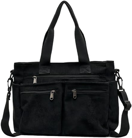 Allecto - Tote Bag dames - Schoudertas geribbeld fluweel