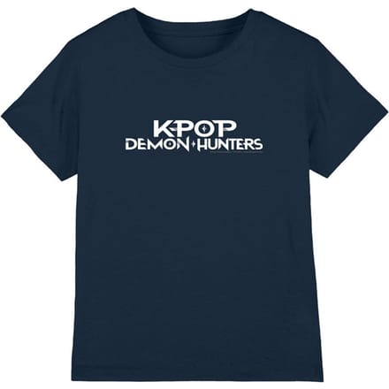K-Pop Demon Hunters Kinderen/Kinderen Logo T-shirt (Marine)