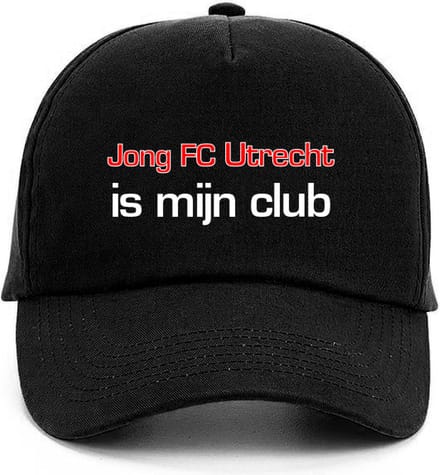 Pet met tekst: Jong FC Utrecht is mijn club