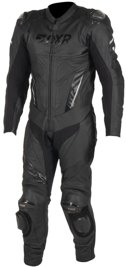 MOTOBLOUZ CARL Leren Motorpak Heren, Geventileerd, AA Gecertificeerd, Zwart S