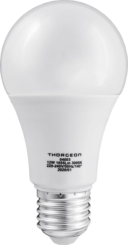 Thorgeon E27 LED Lamp | 12W 220/240V 3000K | 830 140°