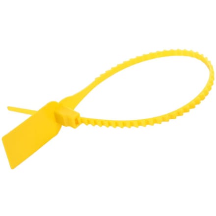 100 Stuks Plastic Wegwerp Kabelbinders Zelfsluitend Tie Koffer Schoenen Tas Label Tag (Geel) geel