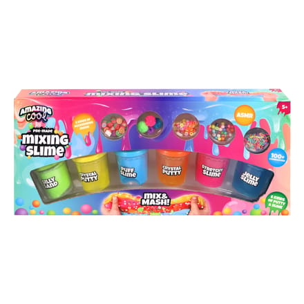 Amazing Cool - Mega Slime Mixset - 6 Potjes met Accessoires