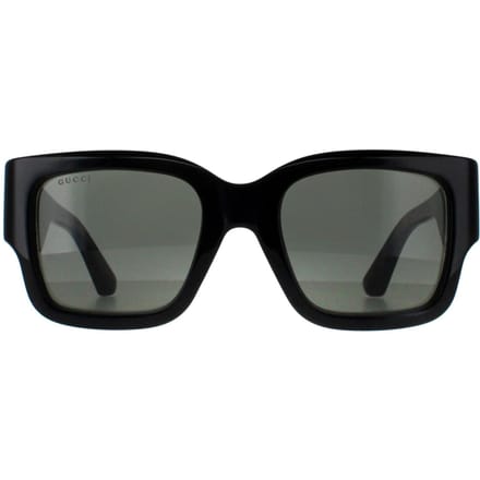 Gucci Vierkant Vrouwen Zwart met Havana Grijs GG1663S