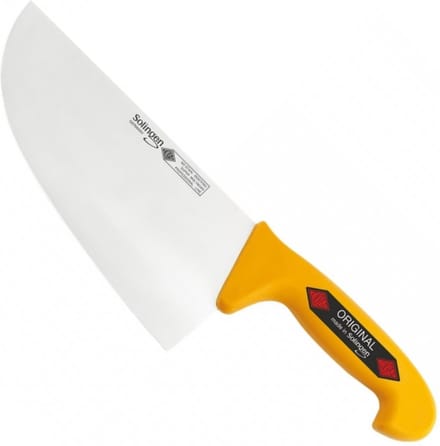 Eikaso Solingen Slagersmes Extra Breed 20 cm Lemmet – Stijf – Geel Heft