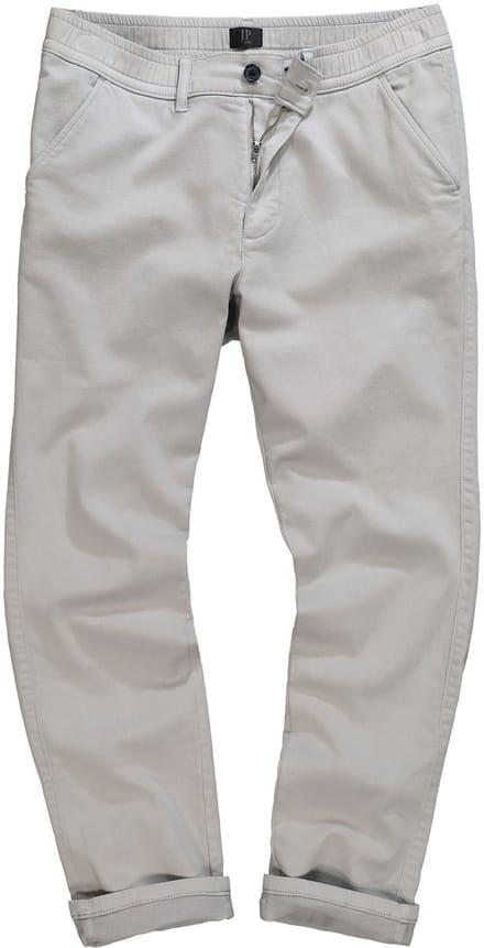 JP 1880 - Heren - Chino FLEXNAMIC® elastische tailleband - Kiezel - Maat 58
