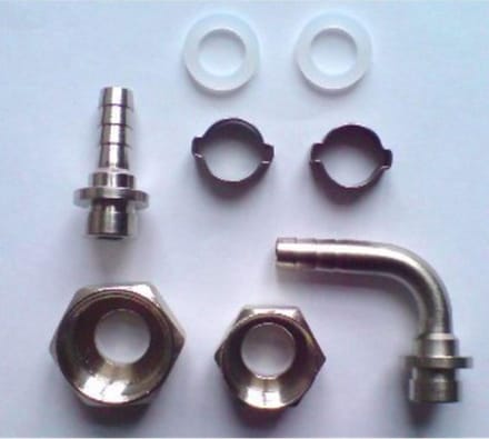 CO2 Slangtules - voor biertap set, 8 stuks - 10mm