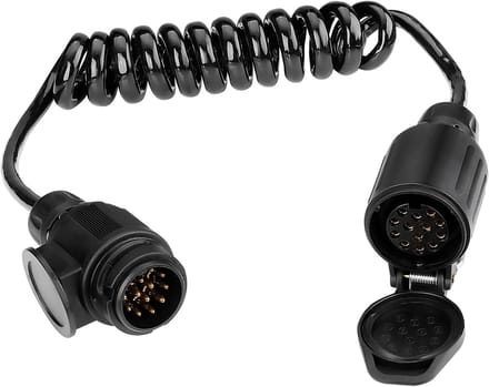 2 m 13-13 Pin Adapter Plug Verlengkabel Spiraalkabel voor Auto, Vrachtwagen en Camper