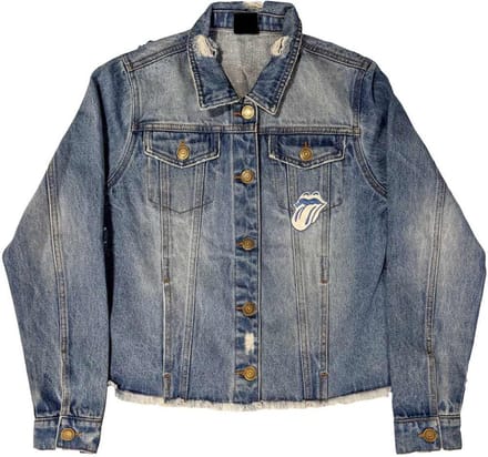 The Rolling Stones - Script Jacket - S - Blauw