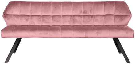 Fraaai - Ramon eetkamerbank 180 cm velvet roze