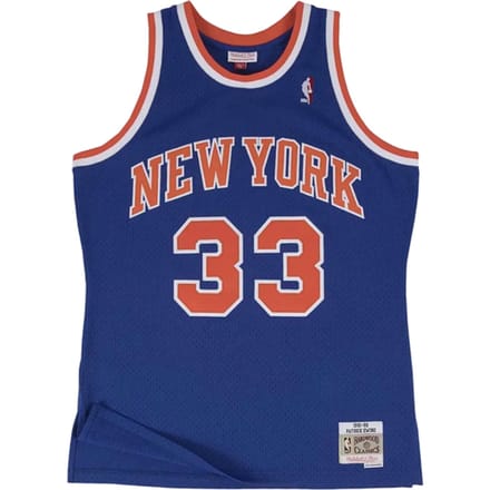 Mitchell And Ness NBA New York Knicks 1991-1992 Patrick Ewing Swingman Shirt Blauw
