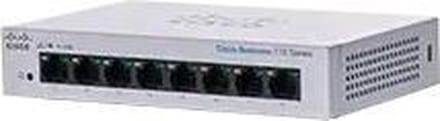 Cisco CBS110-8T-D-EU CISCO CBS110 Unmanaged 8-port GE Desktop Netwerk switch 8 poorten 10 / 100 / 1000 MBit/s