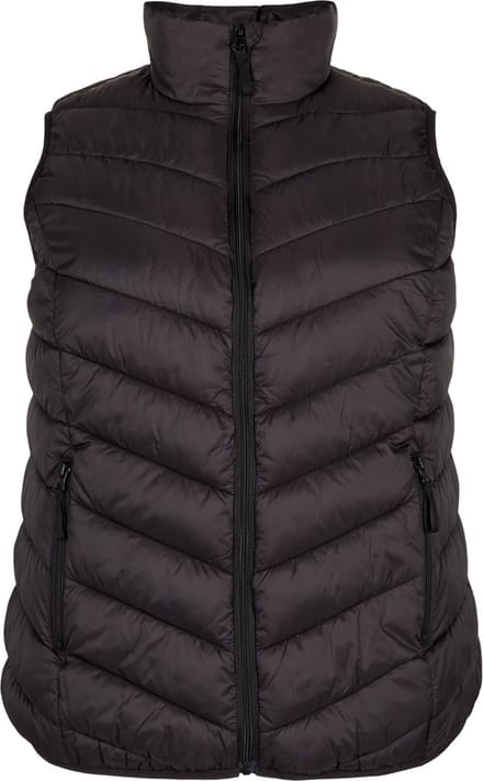 Kort vest met rits en zakken