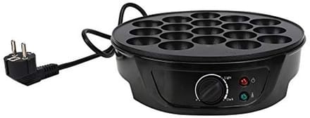 Takoyaki Machine - Octopus Ball Maker - Snacks Maken - 18 Roster - 4 cm Opening - Zwart