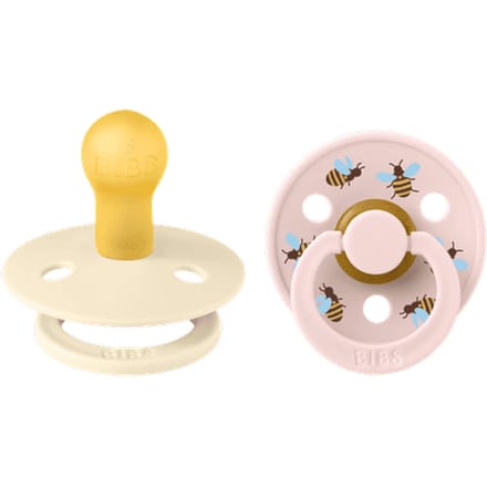 BIBS Studio Colour 2 PACK Bumblebee Latex Size 1 Ivory Mix 2 st