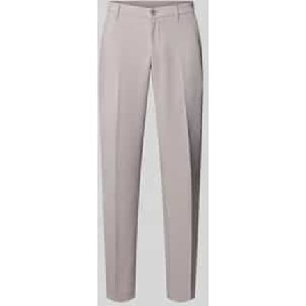 straight fit stoffen broek met persplooien