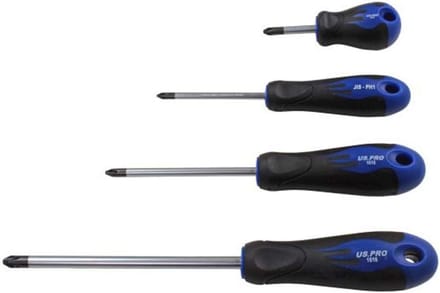 Schroevendraaier Set 4 Stuks Japanse Standaard JIS PH1, PH2, PH3