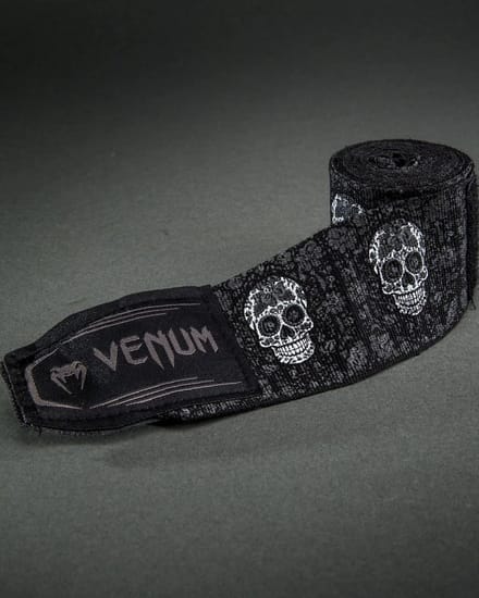 Venum Santa Muerte 450 cm Boksbandages - Zwart Wit