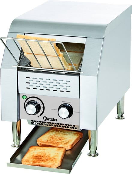 Batscher - Doorlooptoaster Mini - Tosti ijzer - RVS/zilver