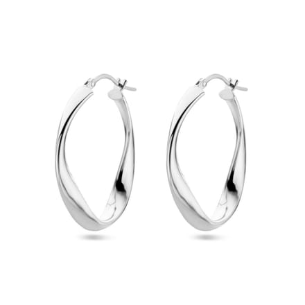Zilver Gerhodineerd Oorringen 1338400