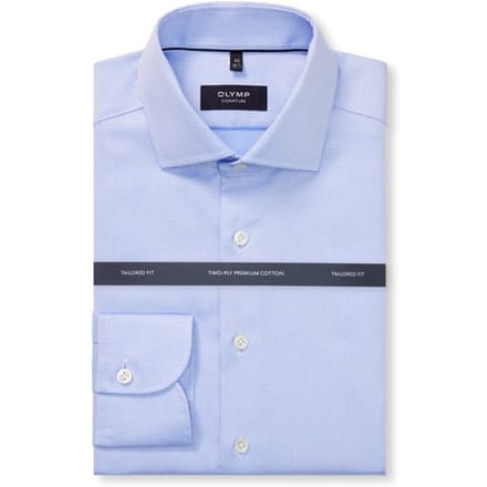 OLYMP Signature Overhemd, Tailored Fit, Signature Kent, Bleu