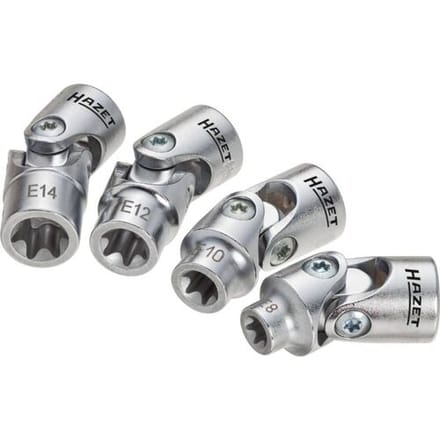 Hazet 880G-E/4 880G-E/4 Kniegewrichtsleutelinzetset 3/8 (10 mm) 4-delig