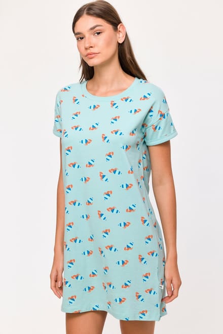 WOODY SLAAPKLEEDJE KREEFT TURQUOISE (10 jaar)