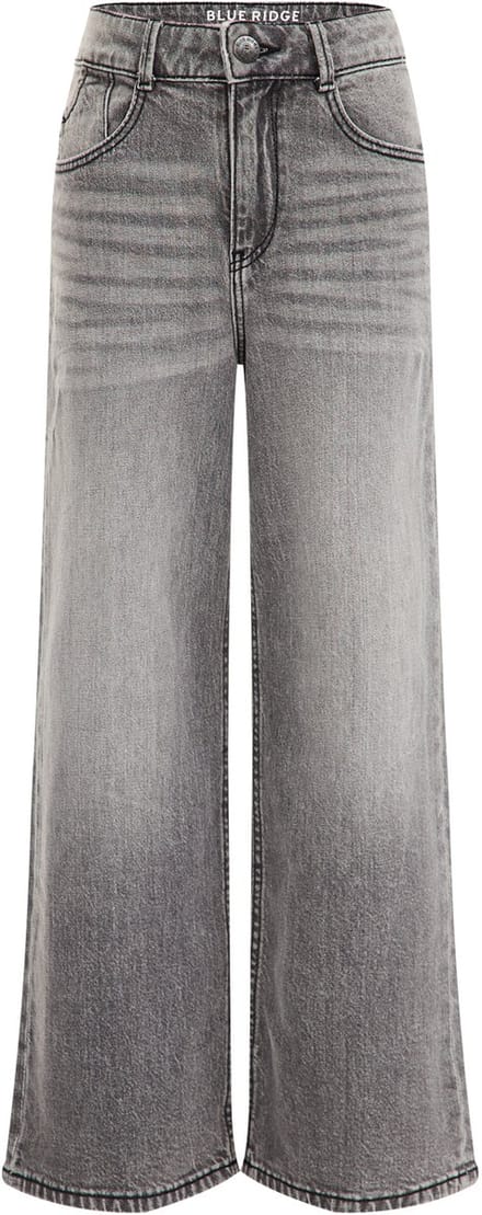 WE Fashion Meisjes wide leg jeans met stretch