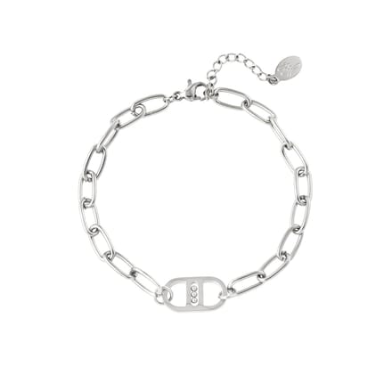 Armband Change- schakel- stainless steel- zilver