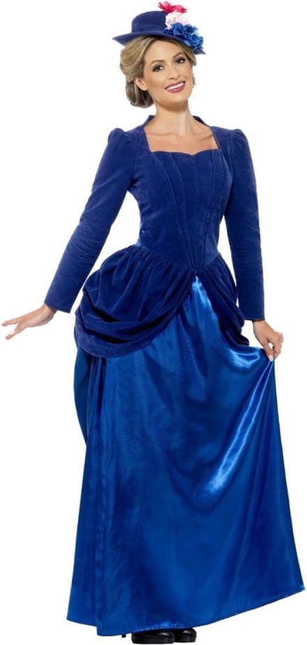 Historische Victoriaans kostuum dame - Maat S
