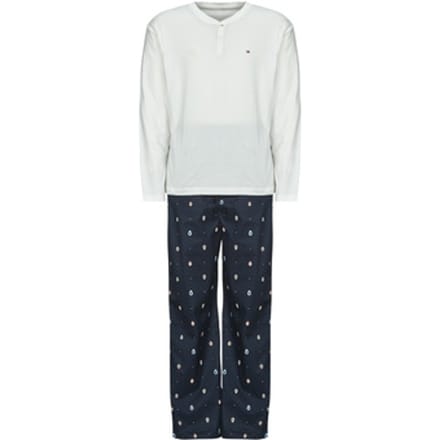 Pyjama-sets Tommy Hilfiger LS WOVEN HENLEY PJ SET - BOXED