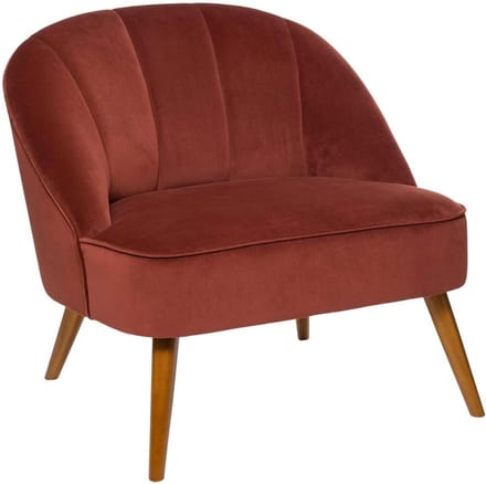 Scandinavische fauteuil van fluweel NAOVA