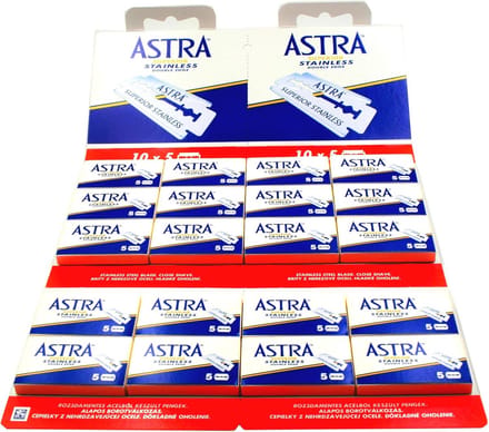 Razor Blades Astra Roestvrij Scheermesje - 1 stuk voor een Glad Scheren