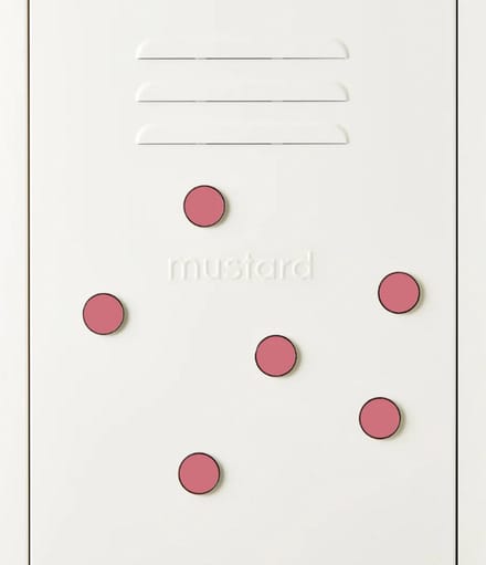 Mustard - The buttons - Magneten - Set van 6 - Berry