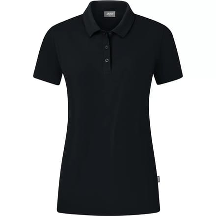 Jako Organic Polo Stretch Dames - Zwart | Maat: 46