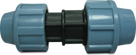 Unidelta Verloopkoppeling PP 40 mm x 32 mm knel 16bar zwart/blauw DVGW/KIWA/WRAS