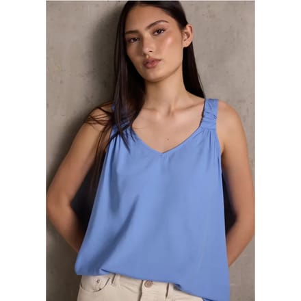 Blouse top met knoopdetail